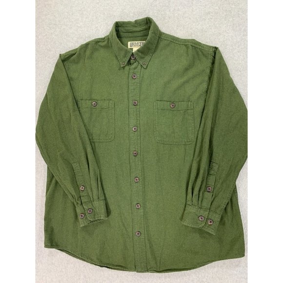 Duluth Trading Company 100% Cotton Long Sleeve Shirt (Men's XL)‎ Green - Picture 1 of 11